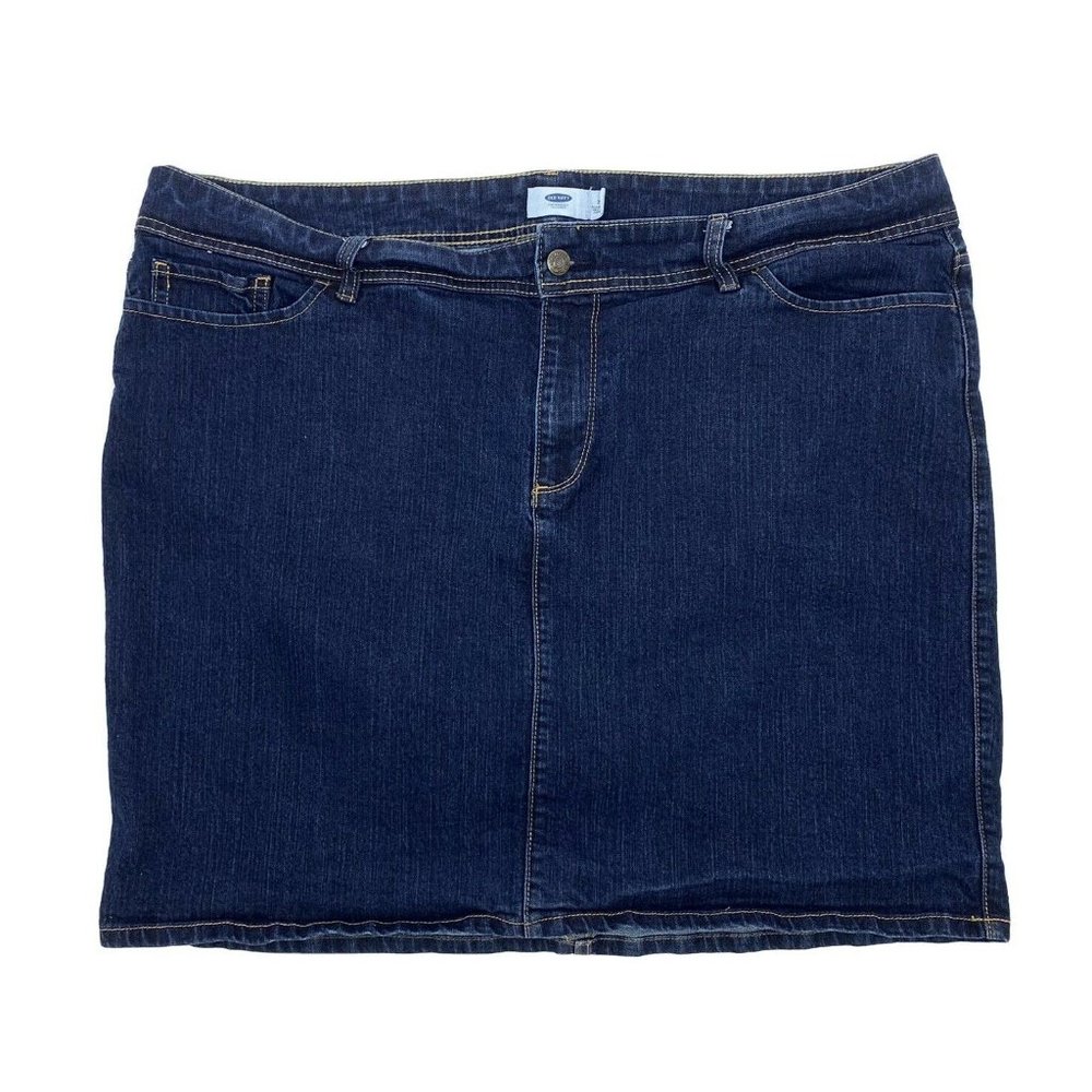 Old Navy Dark Blue Jean Mini Denim Skirt